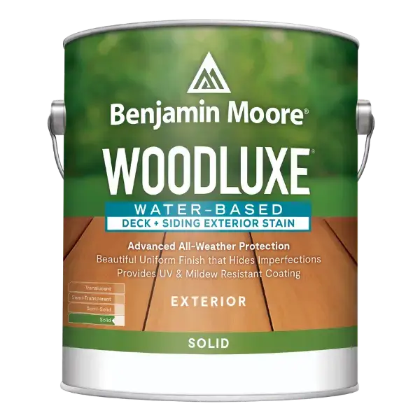Woodluxe Water-Based Deck + Siding Exterior Stain – Solid