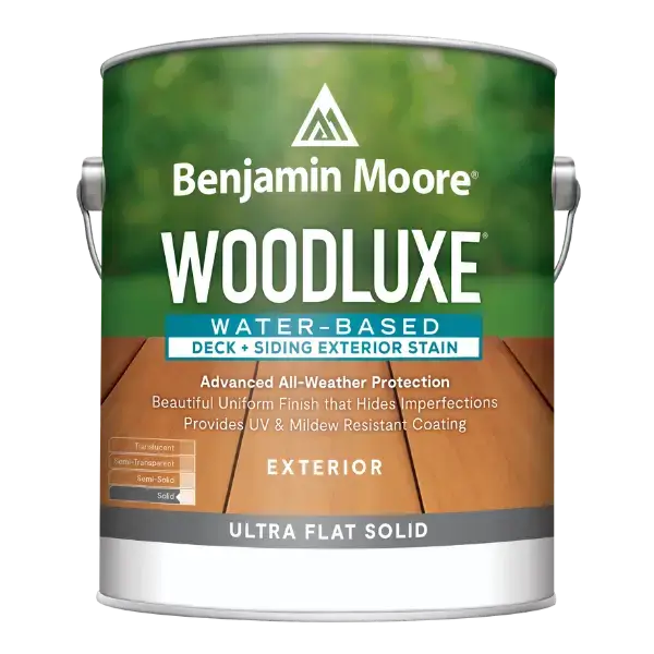 Woodluxe Water-Based Deck + Siding Exterior Stain – Ultra Flat Solid