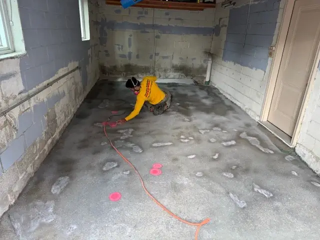 decorative concrete - Process Picture - Wallauer's Paint Center decorative concrete - Process Picture